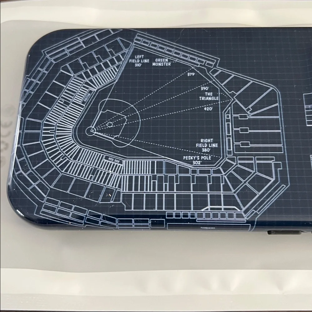 NEW Boston Red Sox Baseball Fenway Park Blueprint, Phone Case, iPhone 14 Pro
